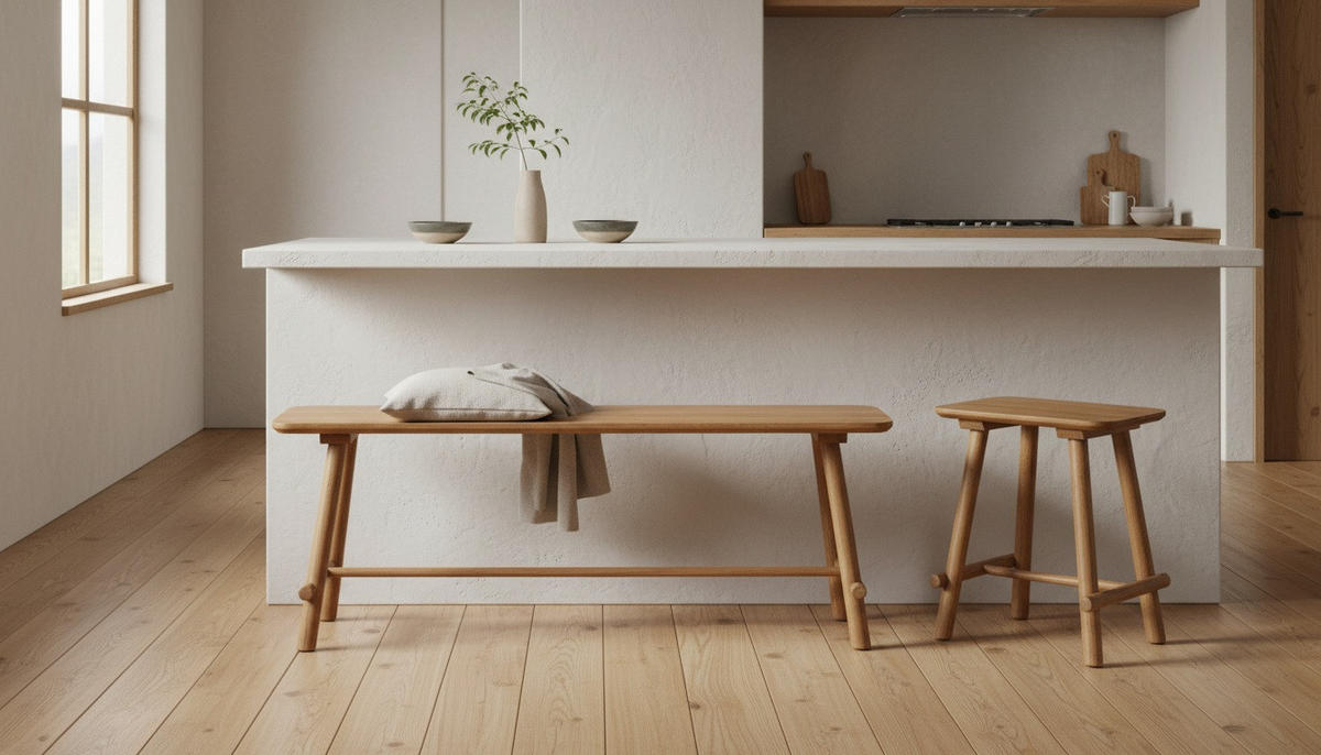 HOCKERBANK 90/45/30 cm Eichefarben Eiche massiv  - Eichefarben, Natur, Holz (90/45/30cm) - Linea Natura