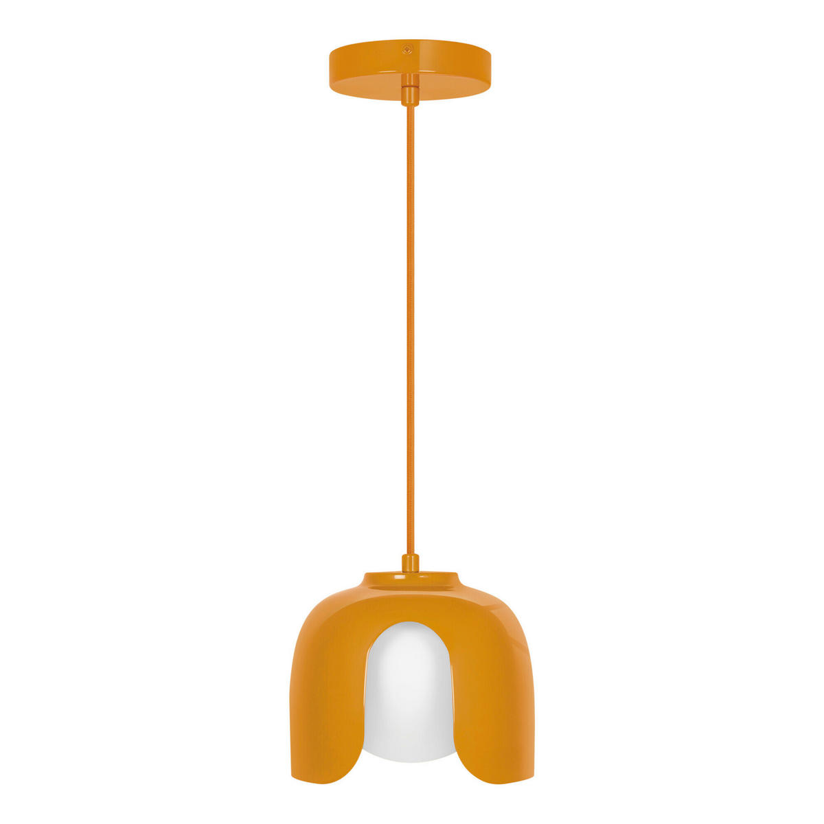 HÄNGELEUCHTE 20/121,5 cm  - Orange, Basics, Glas/Metall (20/121,5cm) - Osram