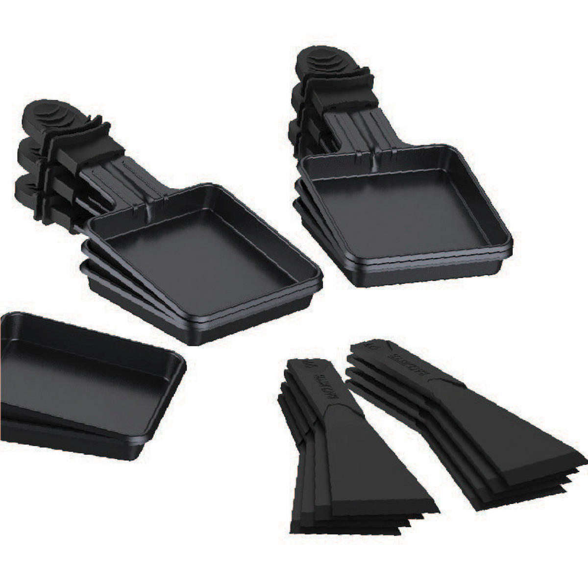 RACLETTE-GRILL  - Schwarz, Basics, Kunststoff/Stein (44,8/14,5/22,7cm) - Silva Schneider