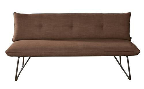 SITZBANK 180/90/70 cm  in Kupferfarben  - Schwarz/Kupferfarben, Design, Textil/Metall (180/90/70cm) - Dieter Knoll