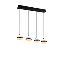LED-HÄNGELEUCHTE 85/15,5/150 cm  - Weiß/Nickelfarben, Design, Kunststoff/Metall (85/15,5/150cm)