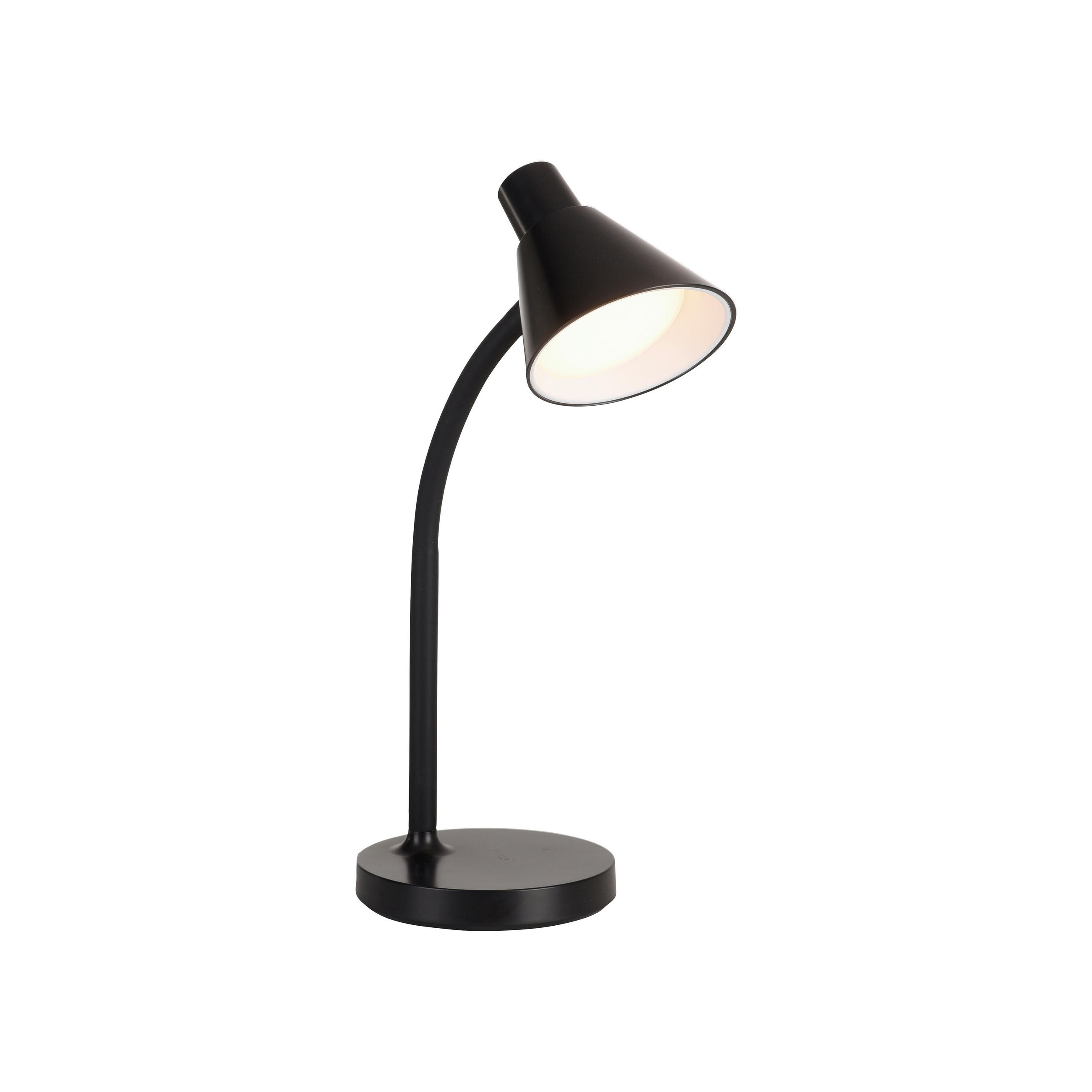 STONA LED LAMPA - crna, Osnovno, metal/plastika (25/13/38cm)
