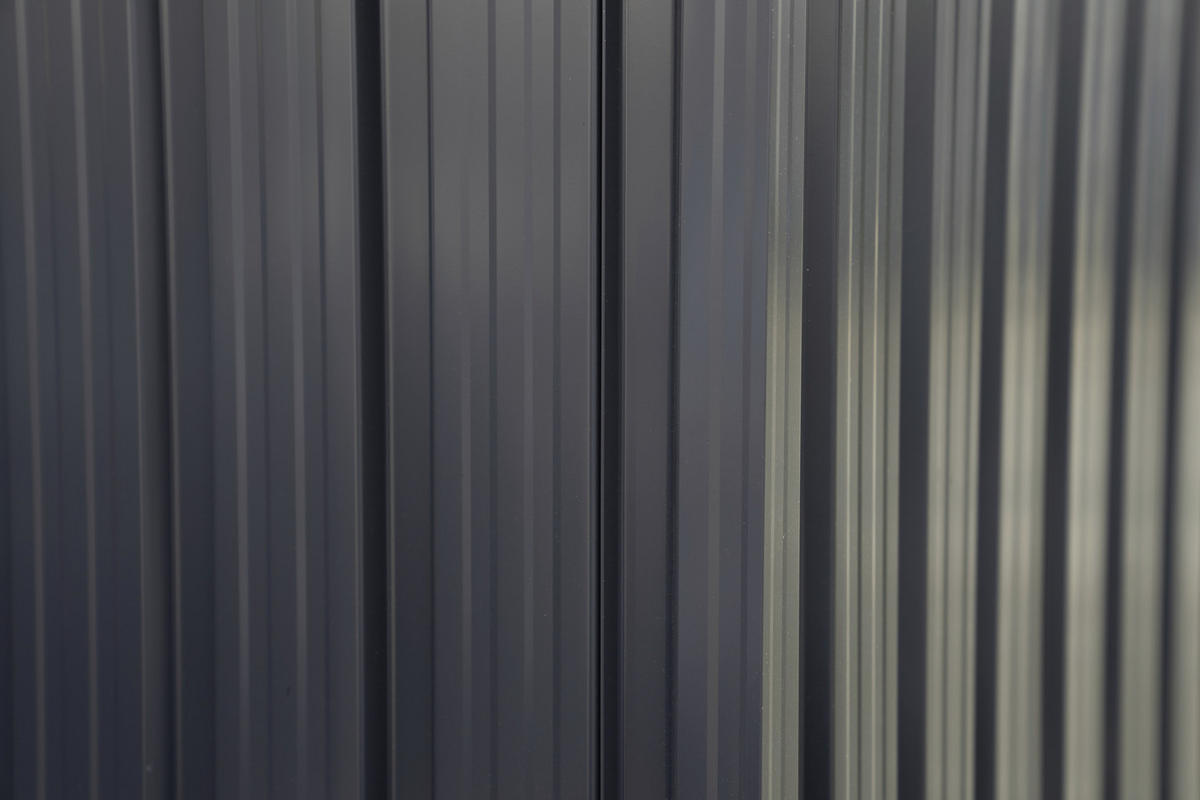 GERÄTEHAUS 236/206/174 cm  - Anthrazit/Weiß, Basics, Metall (236/206/174cm)
