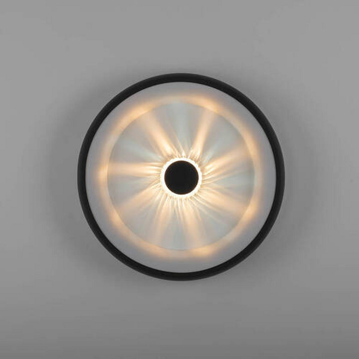 STROPNÉ LED SVIETIDLO, 46,5/9,5 cm  - čierna, Design, kov/plast (46,5/9,5cm)