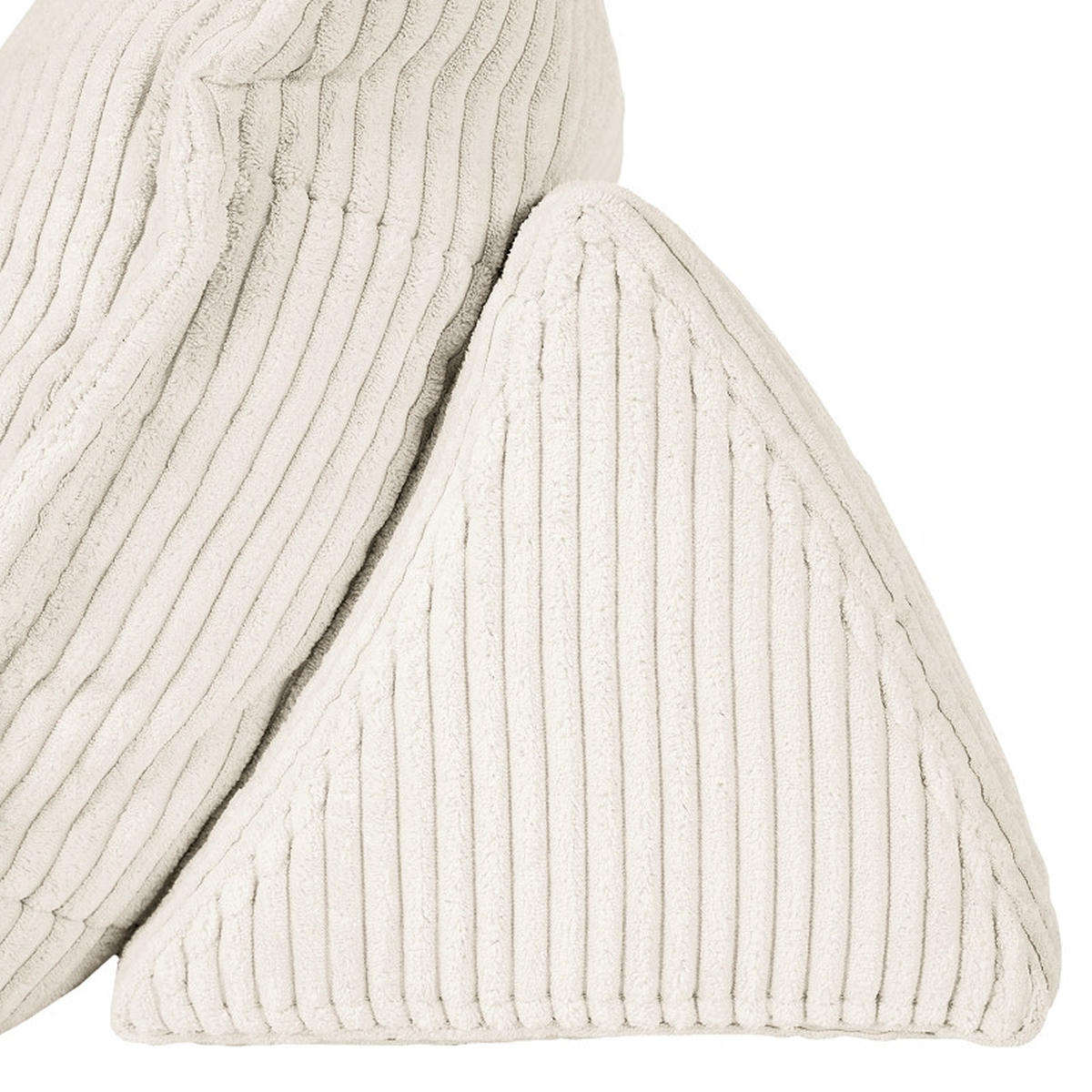 RÜCKENKISSEN   83/25/42 cm  - Weiss, Modern, Textil (83/25/42cm) - Trendmanufaktur