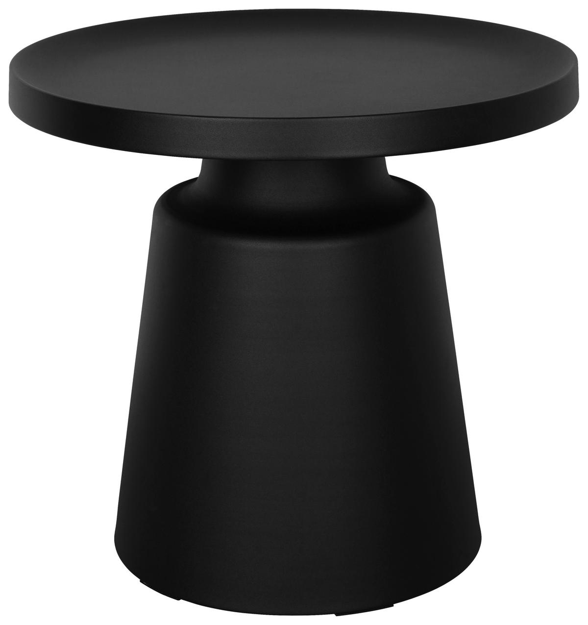 BEISTELLTISCH 49/49/45,5 cm Schwarz rund  - Schwarz, Design, Metall (49/49/45,5cm) - Xora