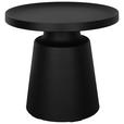 BEISTELLTISCH 49/49/45,5 cm Schwarz rund  - Schwarz, Design, Metall (49/49/45,5cm) - Xora