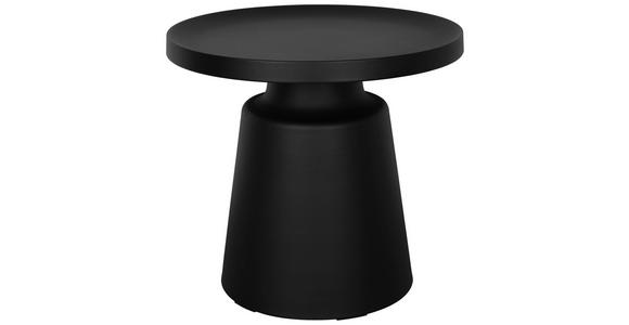 BEISTELLTISCH 49/49/45,5 cm Schwarz rund  - Schwarz, Design, Metall (49/49/45,5cm) - Xora