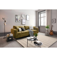 ROZKLÁDACÍ POHOVKA, textil, olivově zelená - černá/olivově zelená, Design, dřevo/textil (236/88/101cm) - Stylife