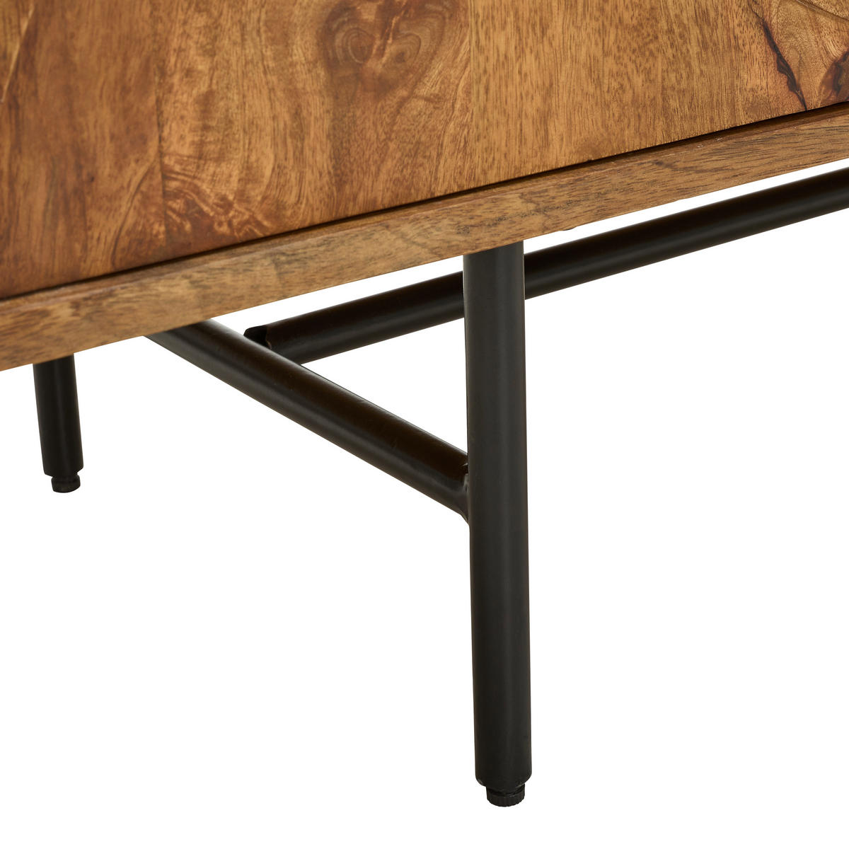 LOWBOARD  in 175/80/40 cm  - Grau/Honig, KONVENTIONELL, Holz/Metall (175/80/40cm) - Livetastic