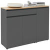 SIDEBOARD  in 135/102/41 cm  - Eichefarben/Schwarz, Design, Holz/Holzwerkstoff (135/102/41cm) - Dieter Knoll