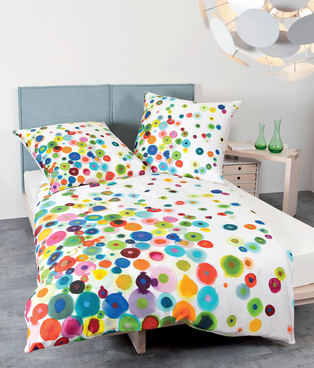 BETTWÄSCHE Modern Art Makosatin 135/200 cm  - Multicolor, KONVENTIONELL, Textil (135/200cm) - Janine