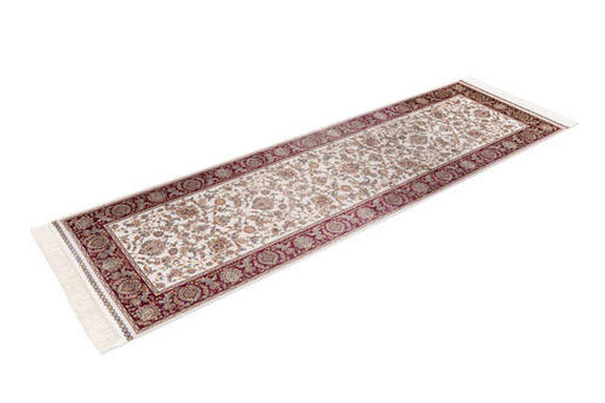 TRAVERSĂ - crem/vișiniu, Design, textil (80/250cm)