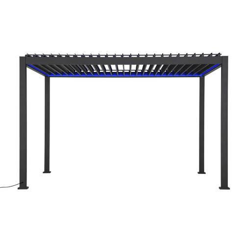 PERGOLA DELUXE LED 400X300CM - Anthrazit, Lifestyle, Metall (400/300/250cm) - Gardenson