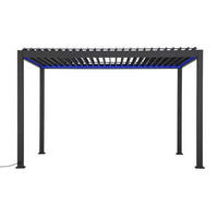 PERGOLA DELUXE LED 400X300CM - Anthrazit, Lifestyle, Metall (400/300/250cm) - Gardenson
