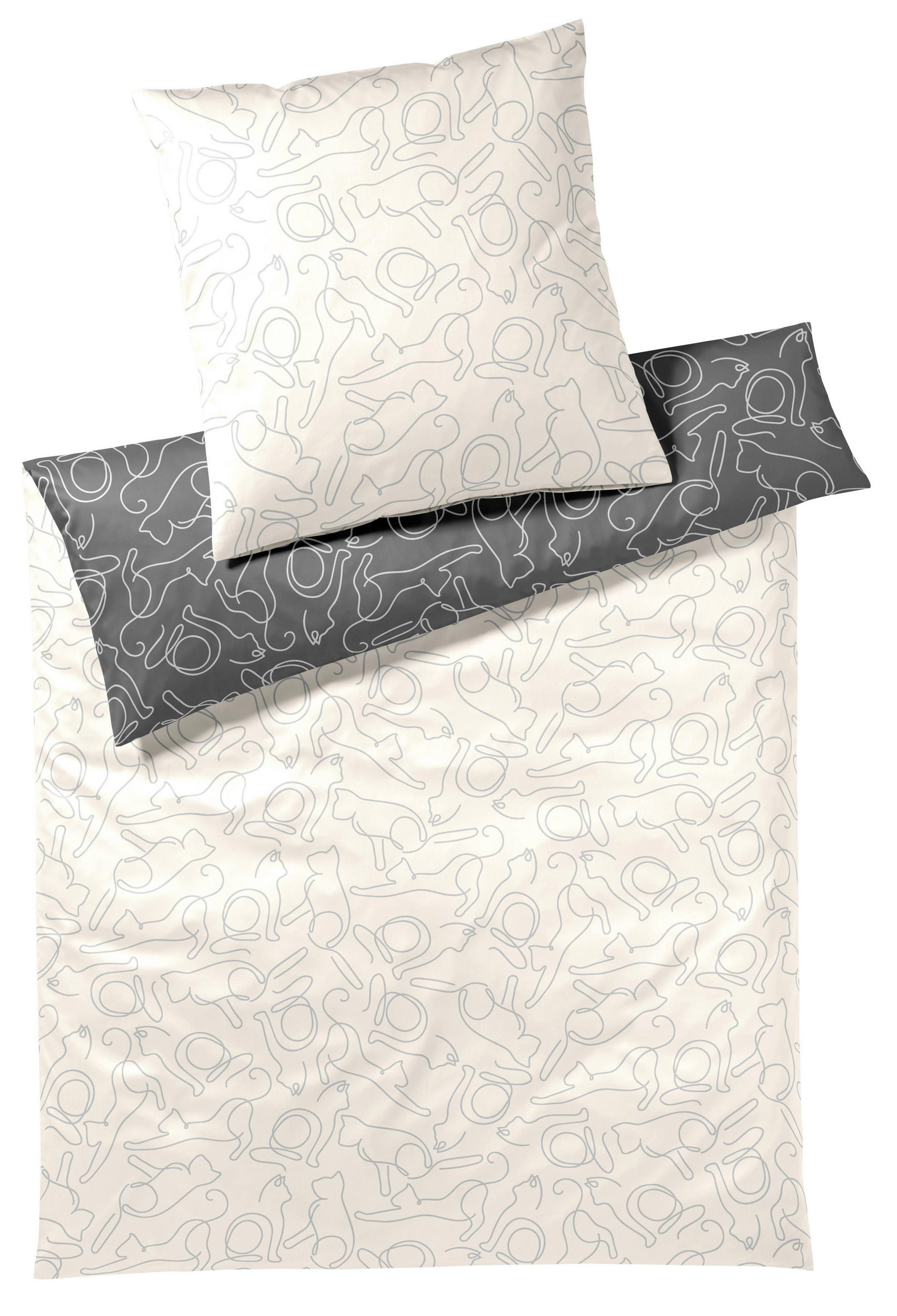 POSTELJINA 140/200 cm  CATS  - krem, Konvencionalno, tekstil (140/200cm) - Elegante