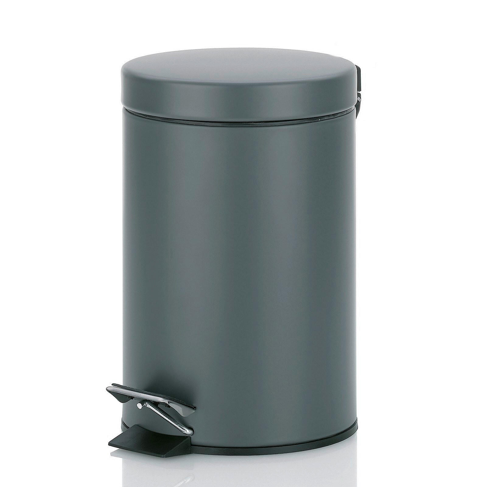 KOSMETIKEIMER MONACO 3 L  - Dunkelgrau/Schwarz, Basics, Kunststoff/Metall (17/26cm) - Kela