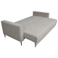 SCHLAFSOFA Cord Naturfarben  - Schwarz/Naturfarben, KONVENTIONELL, Textil/Metall (222/93/98cm) - Carryhome