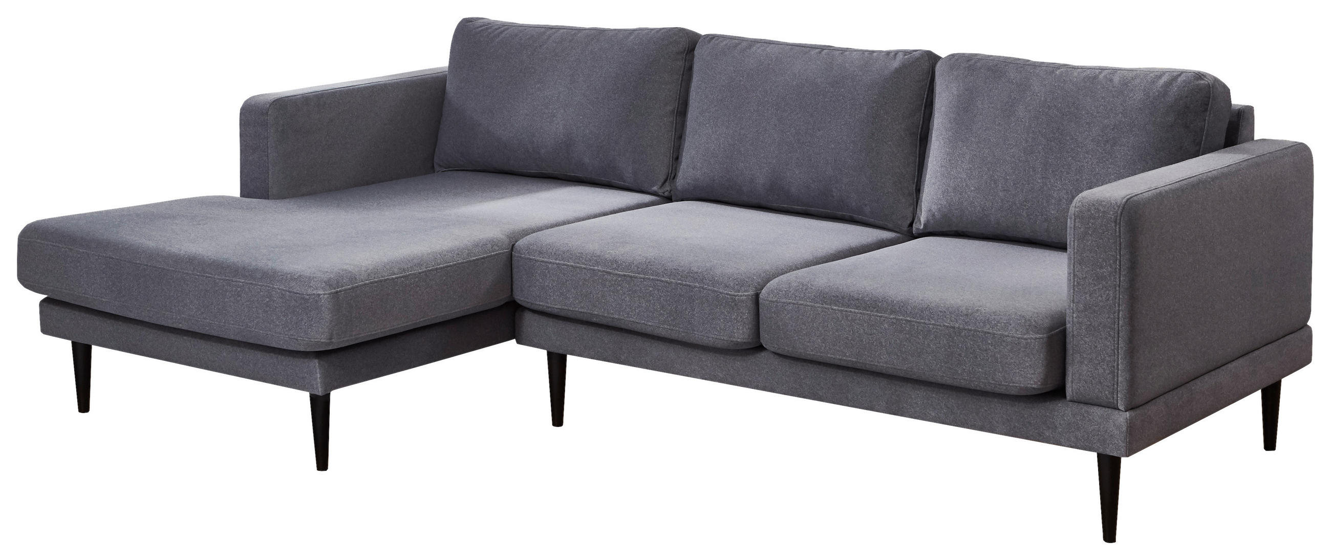 Carryhome ROHOVÁ SEDACIA SÚPRAVA, textil, sivá