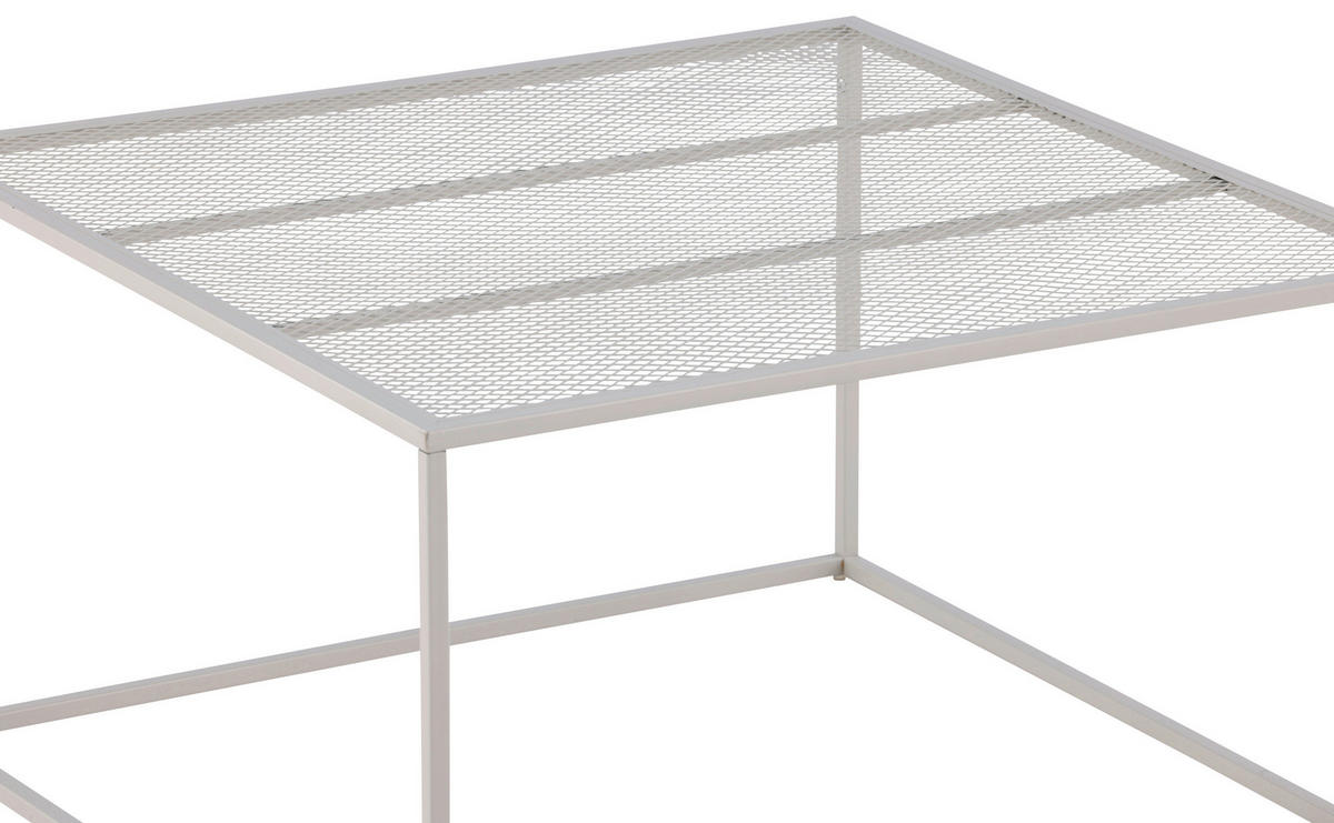 COUCHTISCH 80/80/45 cm quadratisch Beige  - Beige, Design, Metall (80/80/45cm) - Livetastic
