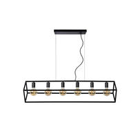 HÄNGELEUCHTE Fabian 120/25/161 cm  - Schwarz, Basics, Metall (120/25/161cm) - Lucide