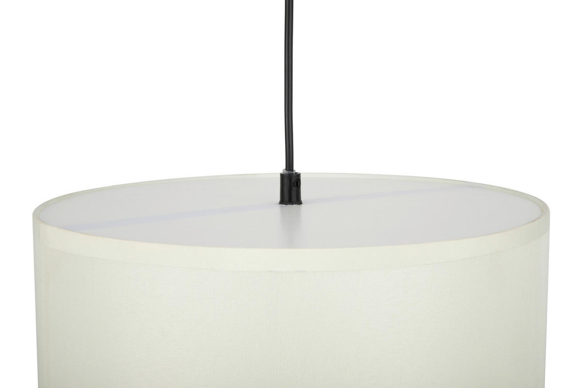 HÄNGELEUCHTE 30/120 cm   - Weiß, Design, Kunststoff/Textil (30/120cm) - Collet's Monde