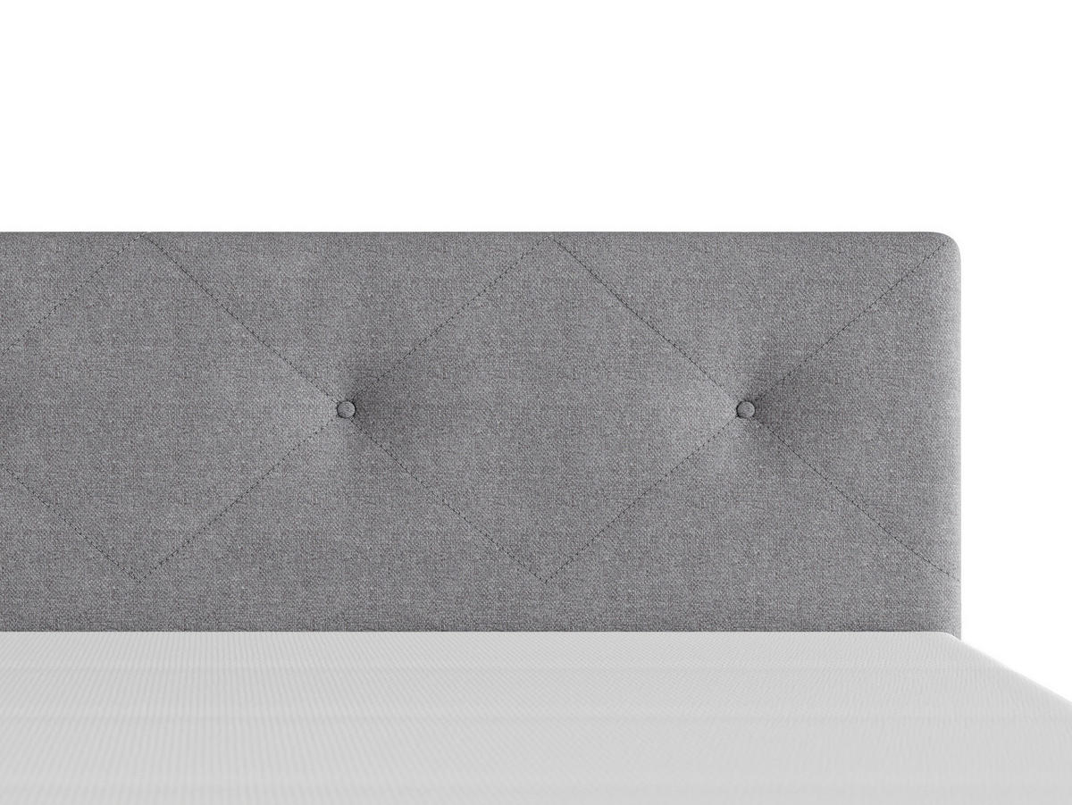 BOXSPRINGBETT 140/200 cm  in Hellgrau  - Hellgrau/Schwarz, MODERN, Karton/Holz (140/200cm) - MID.YOU