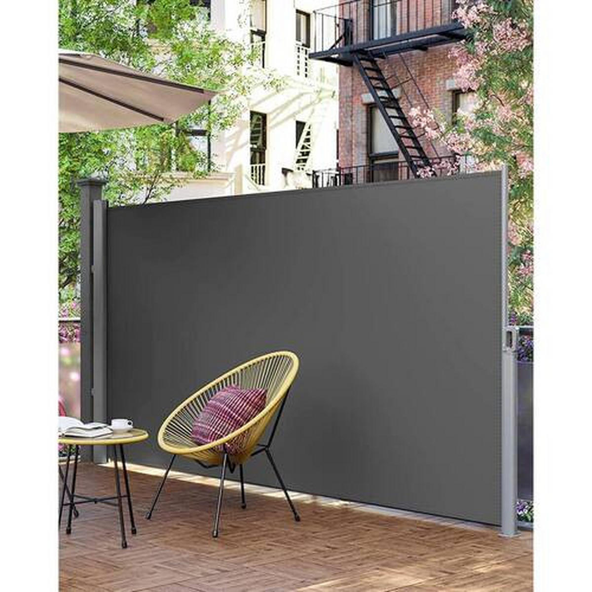 MARKISE - Anthrazit, Basics, Textil/Metall (350/200cm) - Modante