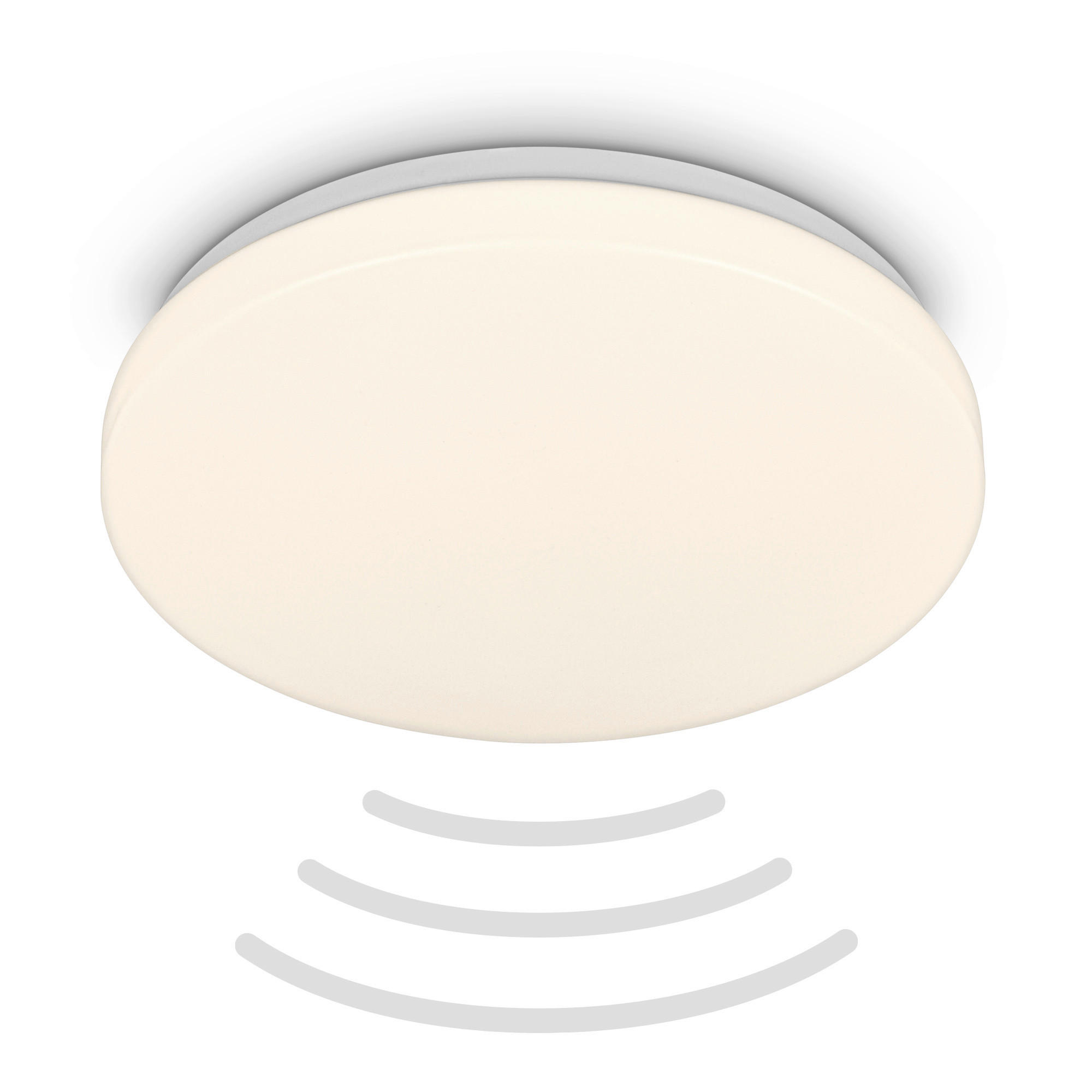 LED-DECKENLEUCHTE Walk 27/6,5 cm   - Weiß, Basics, Kunststoff/Metall (27/6,5cm)