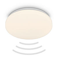 LED-DECKENLEUCHTE Walk 27/6,5 cm   - Weiß, Basics, Kunststoff/Metall (27/6,5cm)