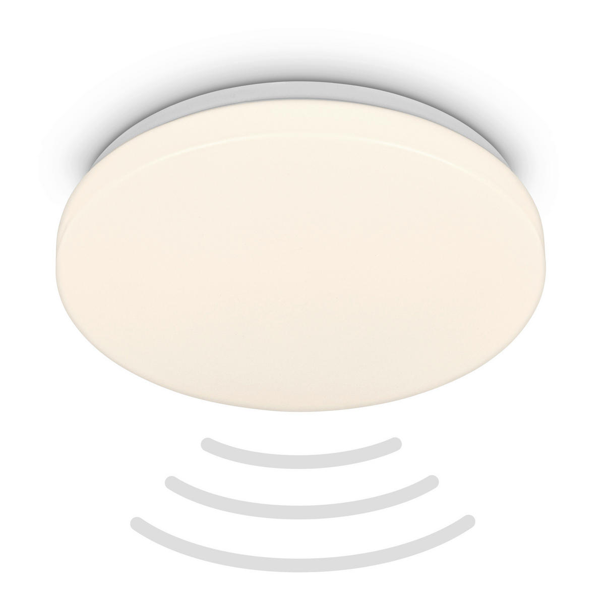 LED-DECKENLEUCHTE Walk 27/6,5 cm   - Weiß, Basics, Kunststoff/Metall (27/6,5cm)