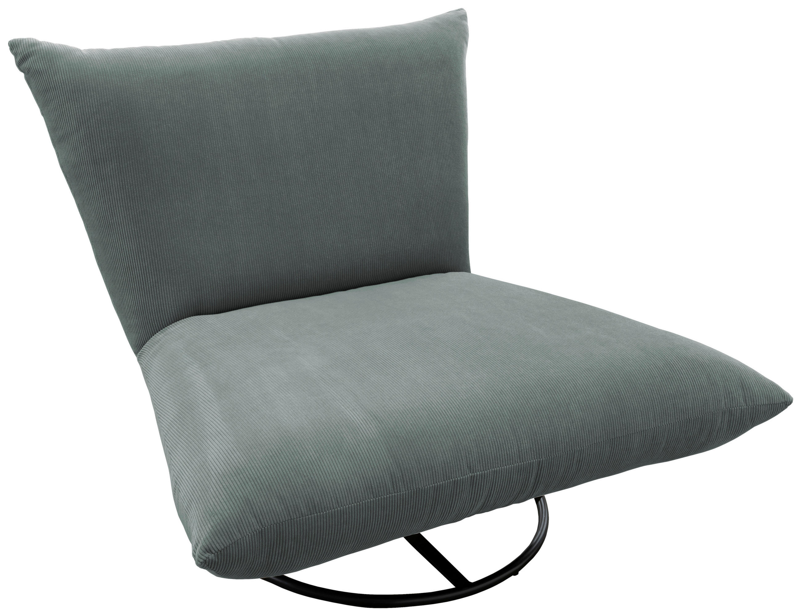 RELAXSESSEL Cord    - Blau/Schwarz, Design, Textil/Metall (100/78/96cm) - Livetastic