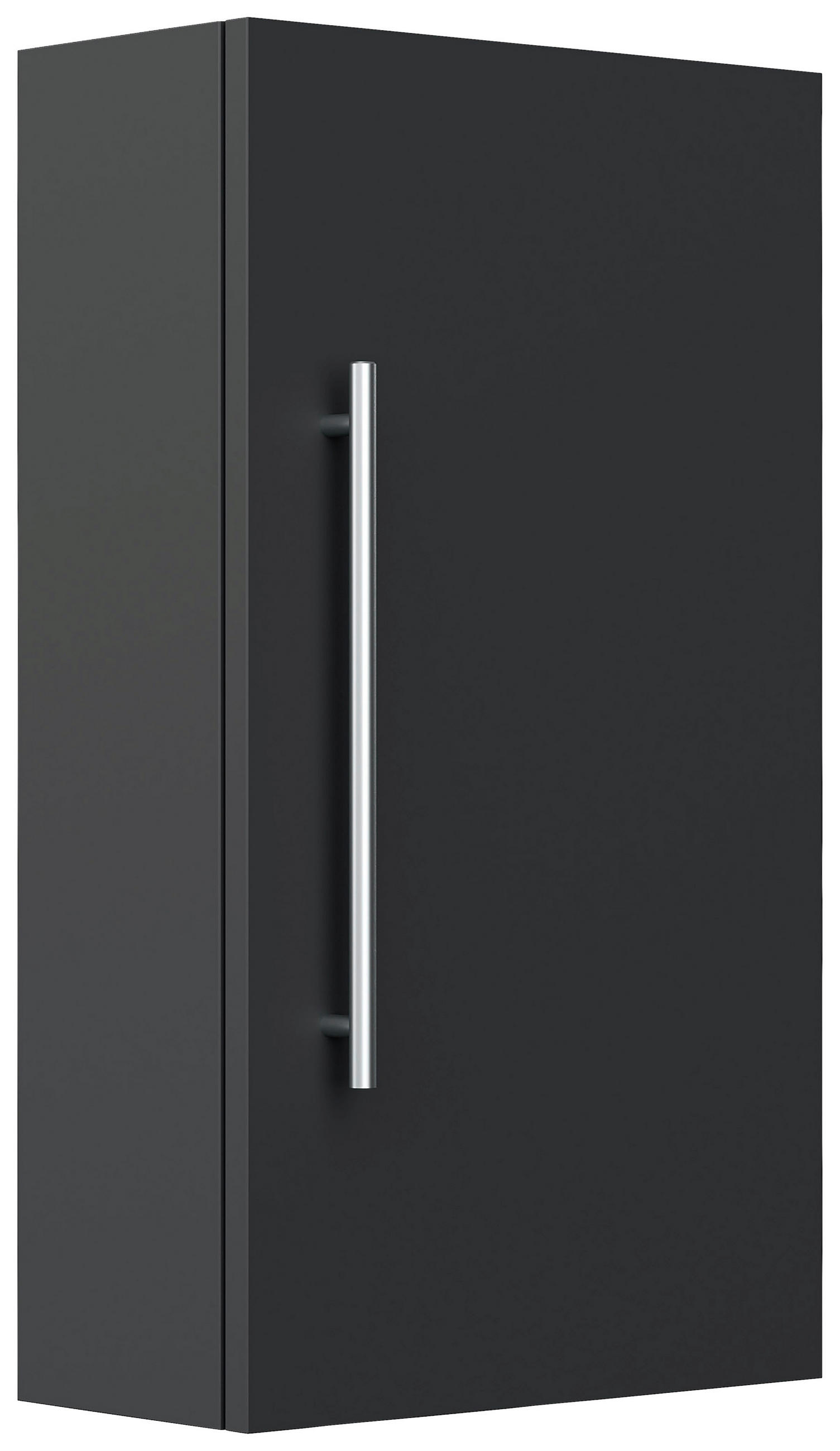 MIDISCHRANK 35/62/16,6 cm  - Graphitfarben, Basics, Holzwerkstoff/Metall (35/62/16,6cm) - MID.YOU