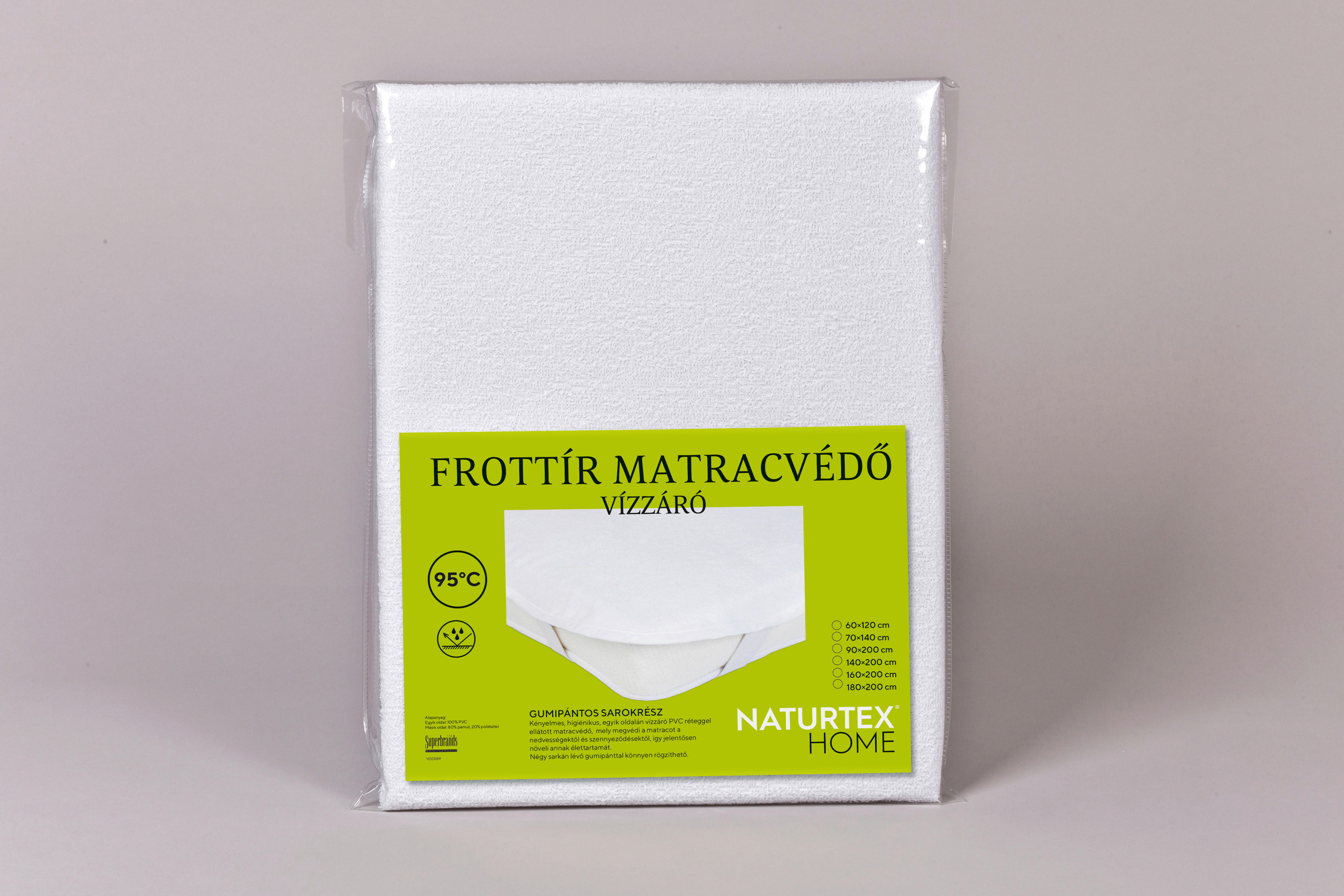 MATRACVÉDŐ 140/200 cm  - Fehér, Basics, Textil (140/200cm) - Naturtex