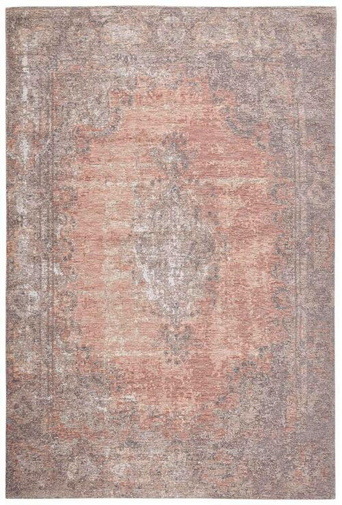 VINTAGE-TEPPICH 68/135 cm VERSAILLES Rosa, Beige  - Beige/Rosa, Design, Textil (68/135cm) - Novel
