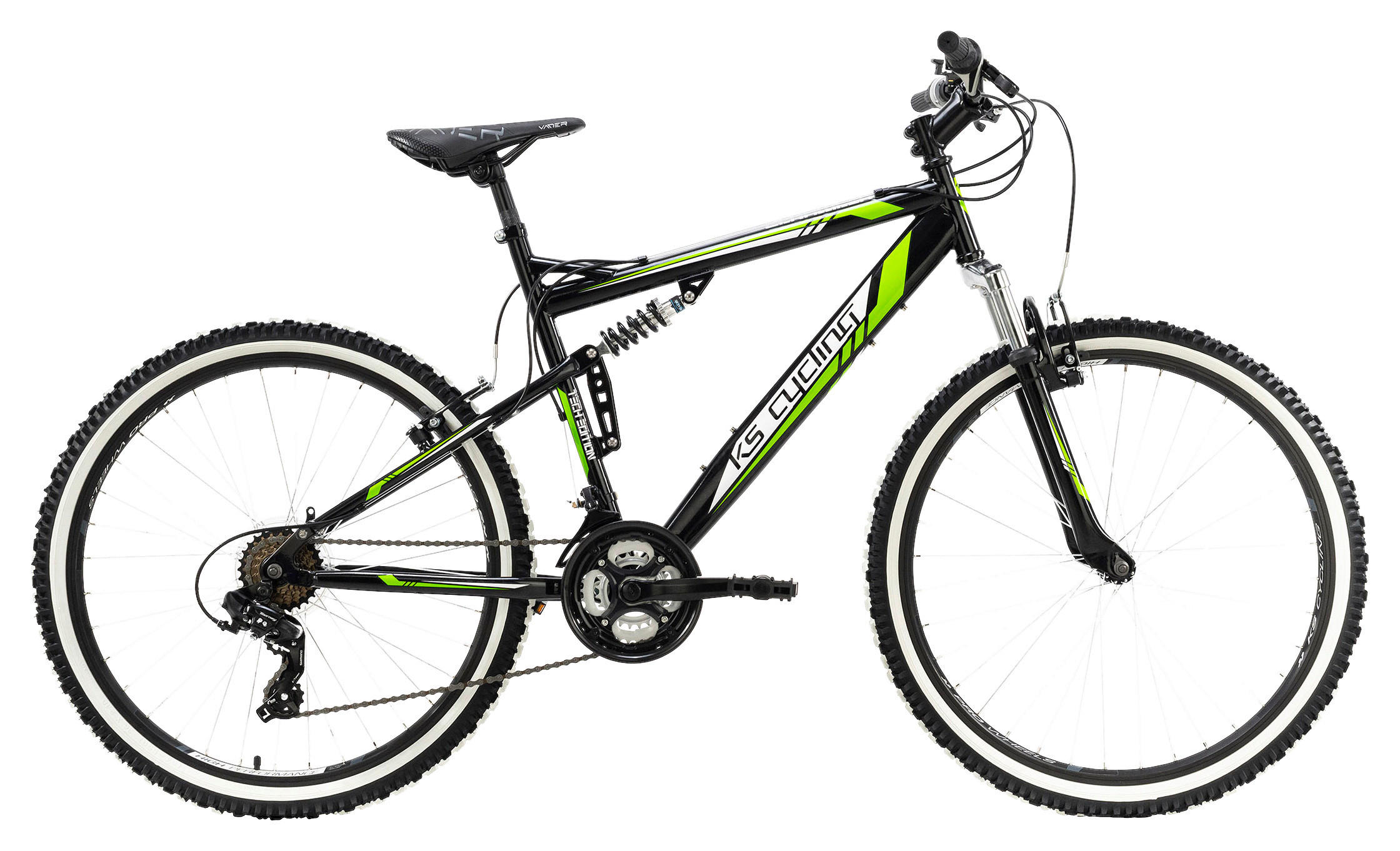 MOUNTAINBIKE 26 Zoll  - Schwarz/Grün, Basics, Metall (180/70cm) - Atrigo