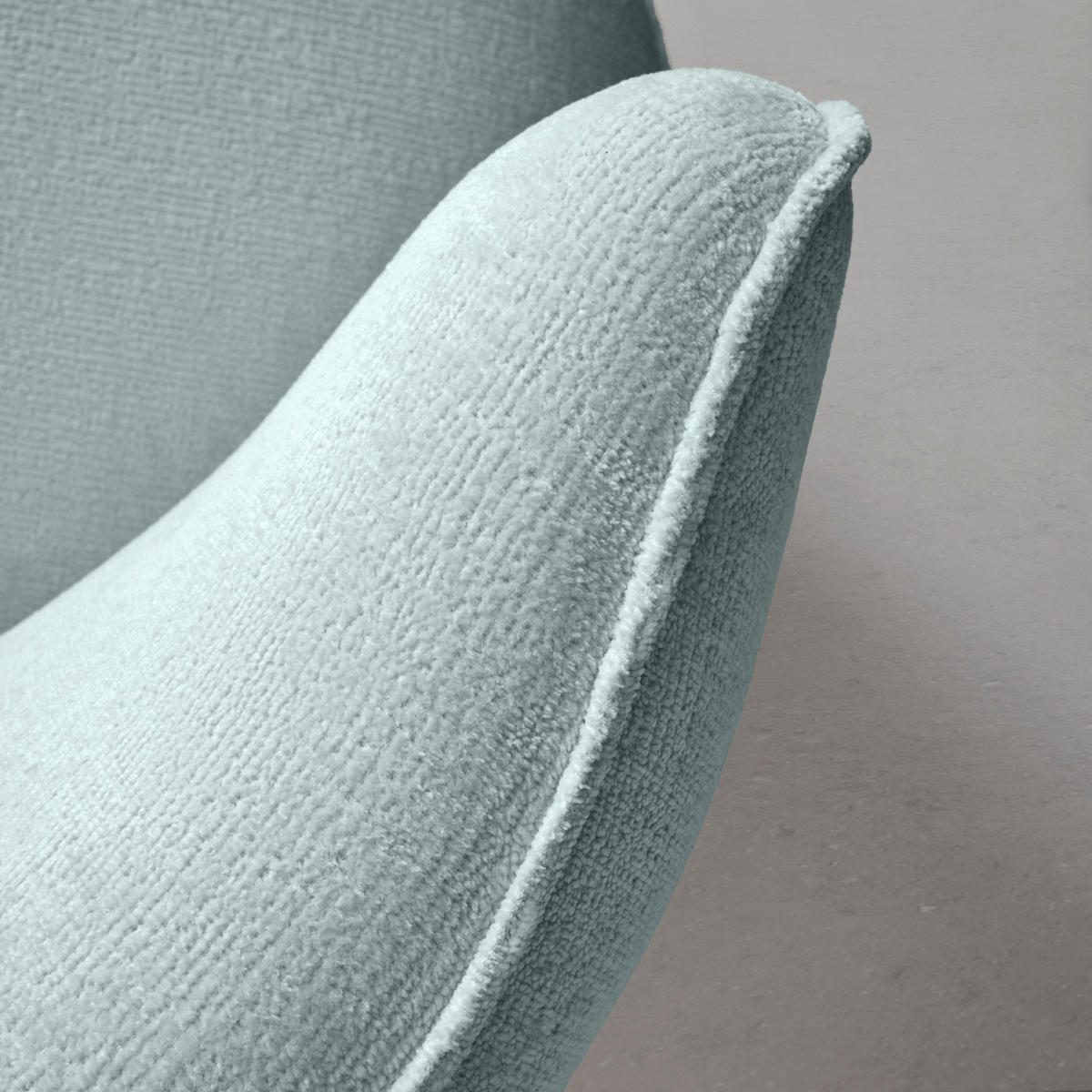 FÅTÖLJ i textil ljusblå  - ljusblå/svart, Modern, metall/textil (77/81/85cm) - MID.YOU