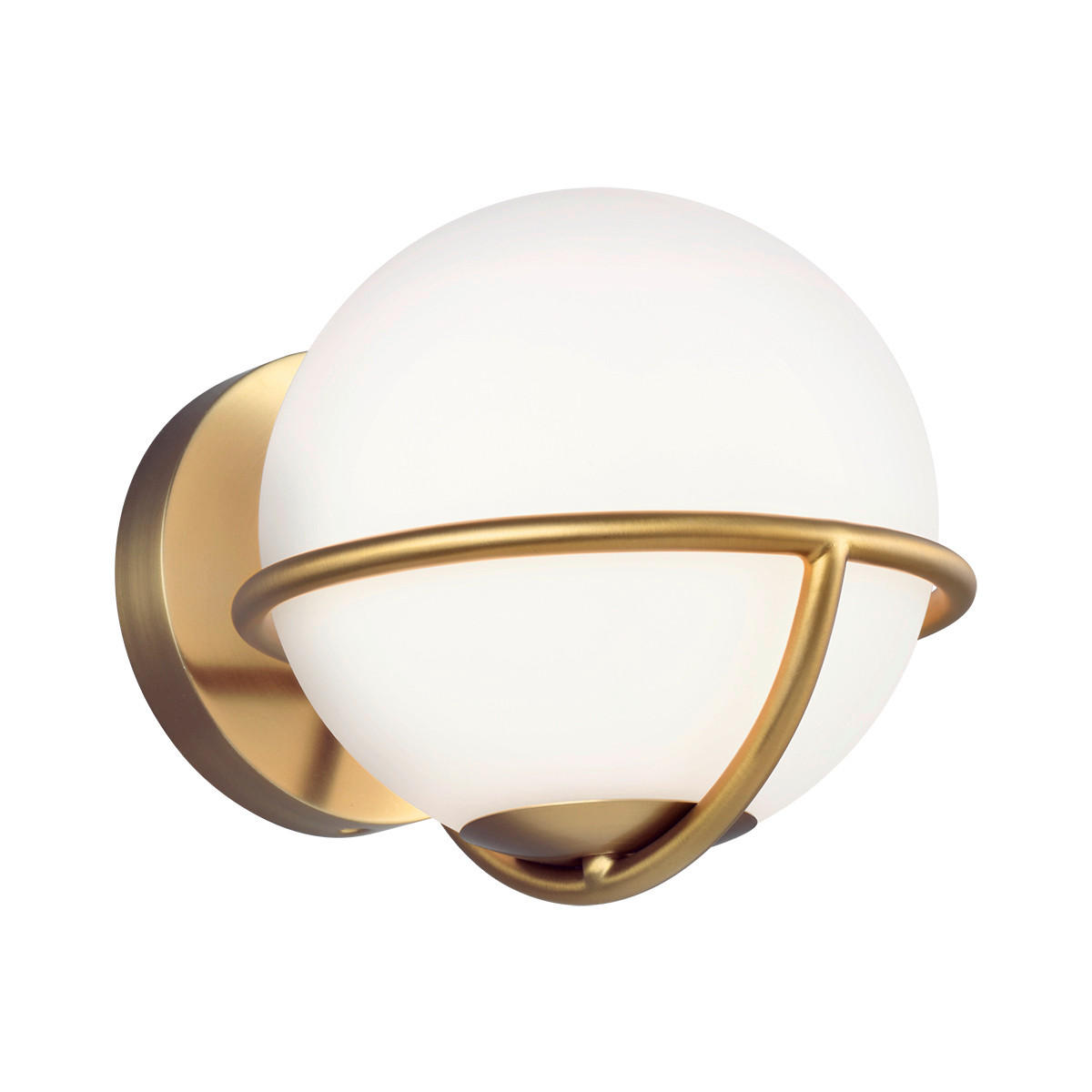 LED VÄGGLAMPA Elstead Fe-Apollo 1 18, 1/17,1/21 cm   - mässingsfärgad, Basics, metall/glas (18, 1/17,1/21cm) - Elstead Lighting