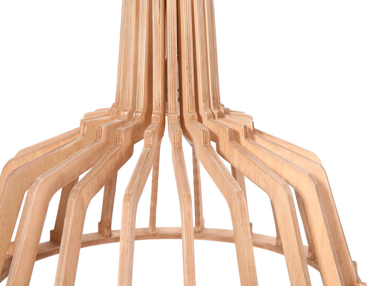ZÁVĚSNÉ SVÍTIDLO, 41/39/41 cm  - přírodní barvy, Trend, kompozitní dřevo (41/39/41cm) - P & B