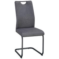 SVIKTSTOL i järn linneimitation  - svart/grå, Klassisk, metall/textil (58/86/62cm) - Hom`in