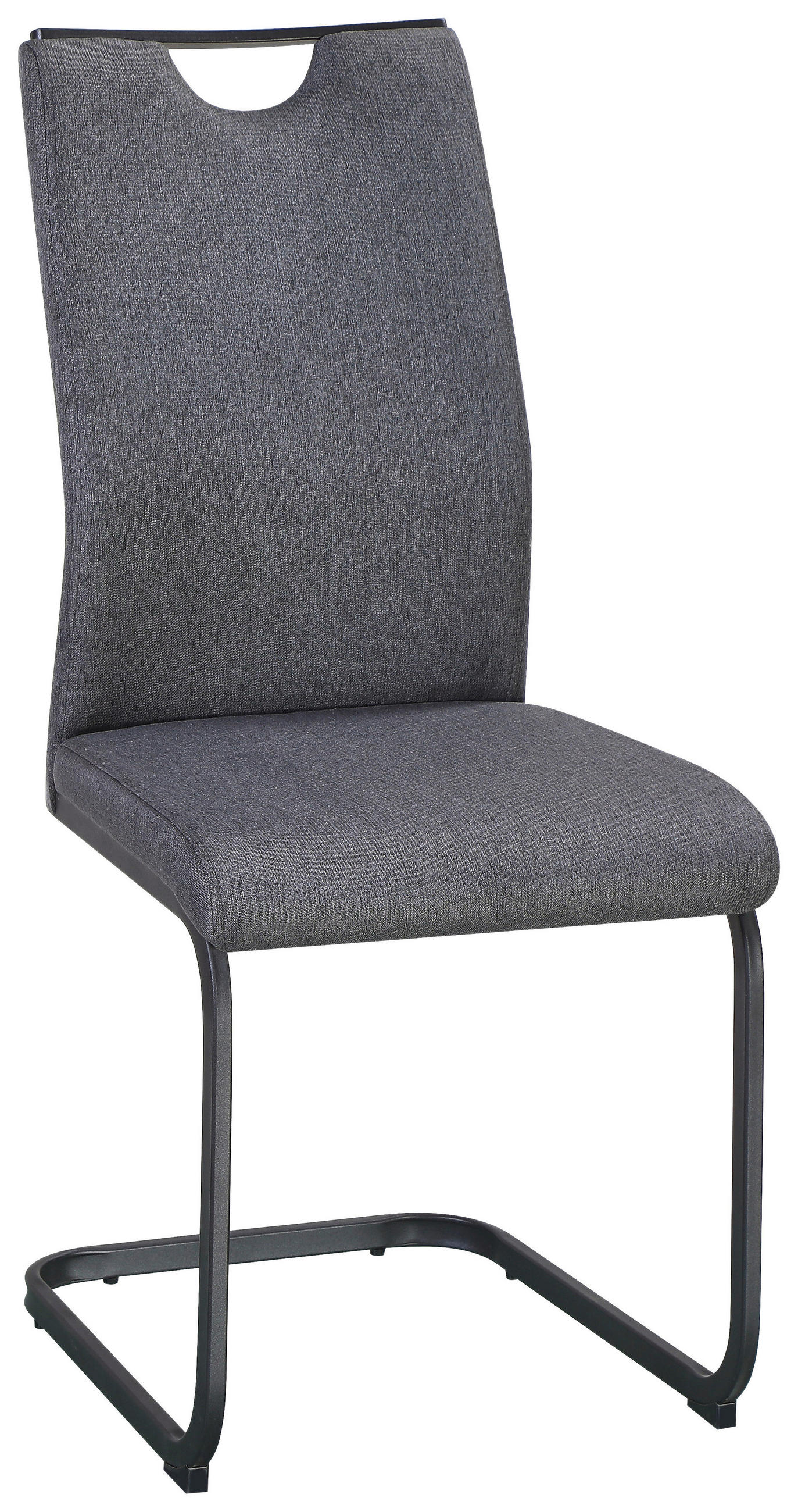 Schwingstuhl Dina Leinenoptik Grau