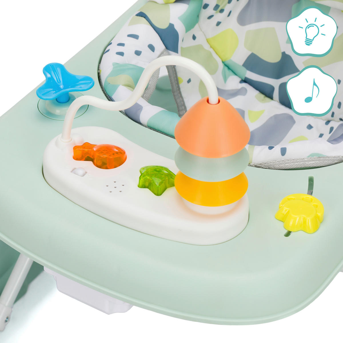 LAUFLERNWAGEN - Mintgrün, Basics, Kunststoff/Textil (59/68/57cm) - My Baby Lou