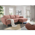 ECKSOFA Altrosa Flachgewebe  - Buchefarben/Altrosa, KONVENTIONELL, Holz/Textil (230/144cm) - Carryhome