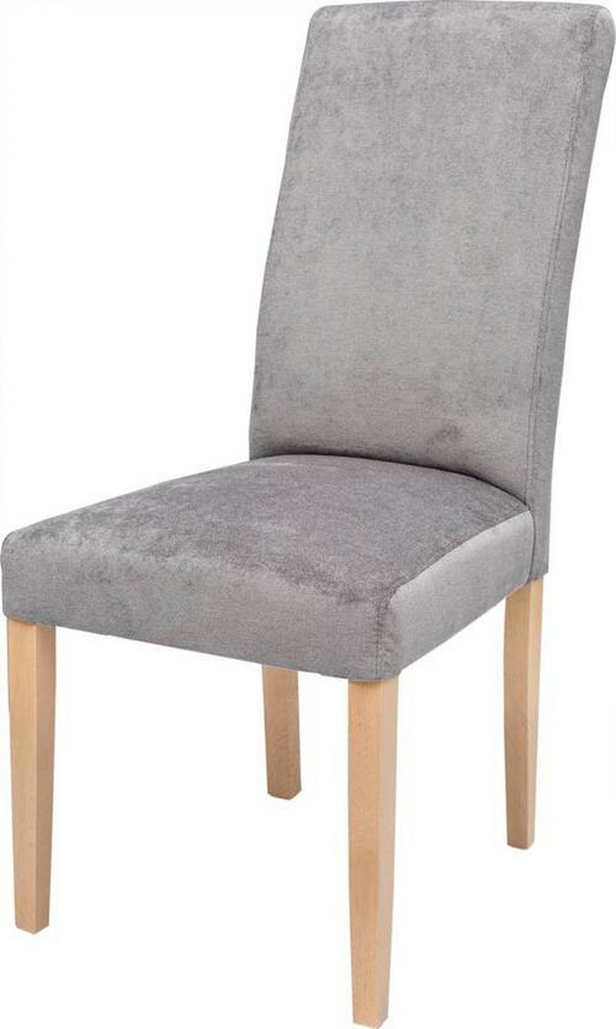 SZÉK textil, fa barna, szürke  - barna/szürke, Basics, textil/fa (49/105/65cm) - Cantus