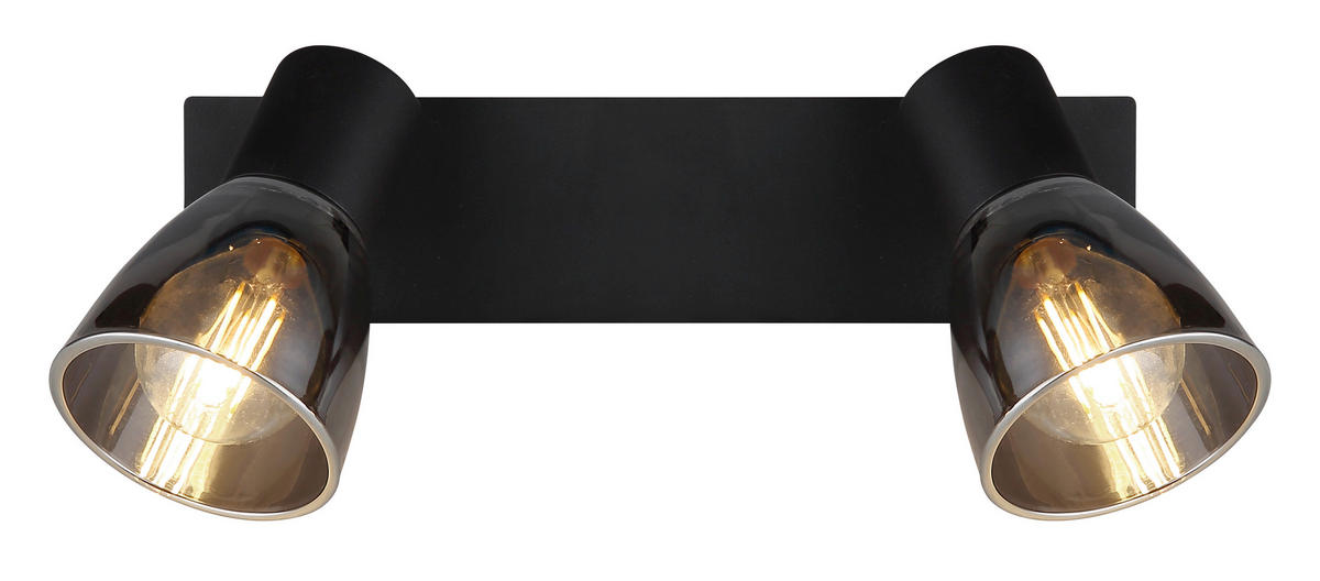 STRAHLER - Schwarz, Design, Glas/Metall (25/7/15,5cm) - Globo