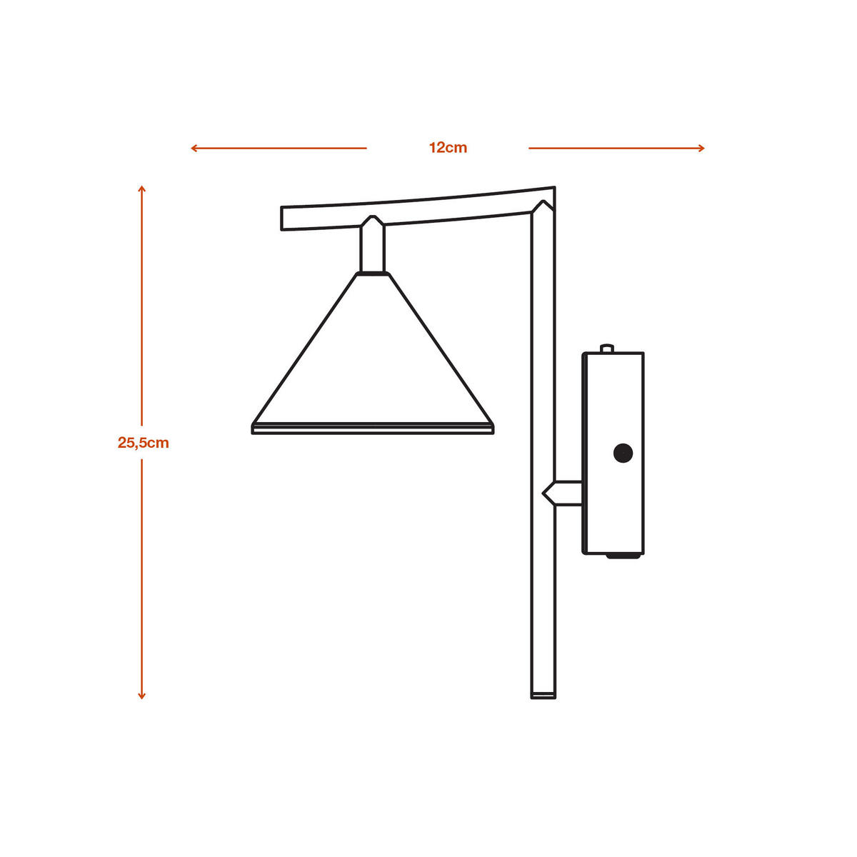 LED-WANDLEUCHTE 12/19.5/25.5 cm   - KONVENTIONELL (12/19.5/25.5cm) - Ledvance