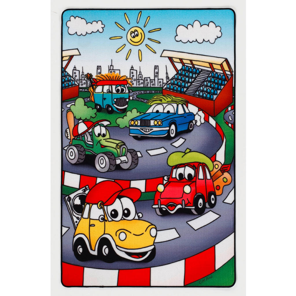 Kinderteppich Fahrezeuge Multicolor Lk 50x70 cm