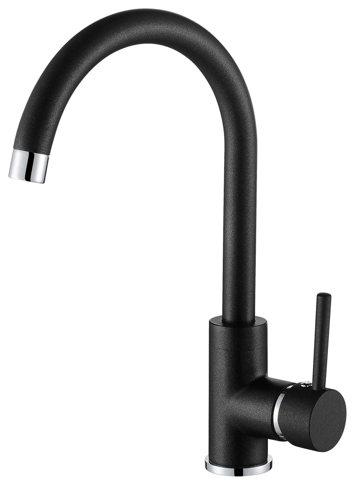 SPÜLENSET  - Schwarz, Basics, Stein/Metall (78/20/50cm) - Visiona