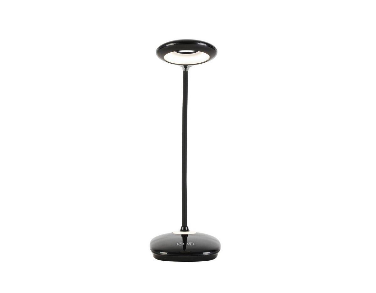 LED ÍRÓASZTALI LÁMPA - fekete, Basics, műanyag (11cm) - Boxxx