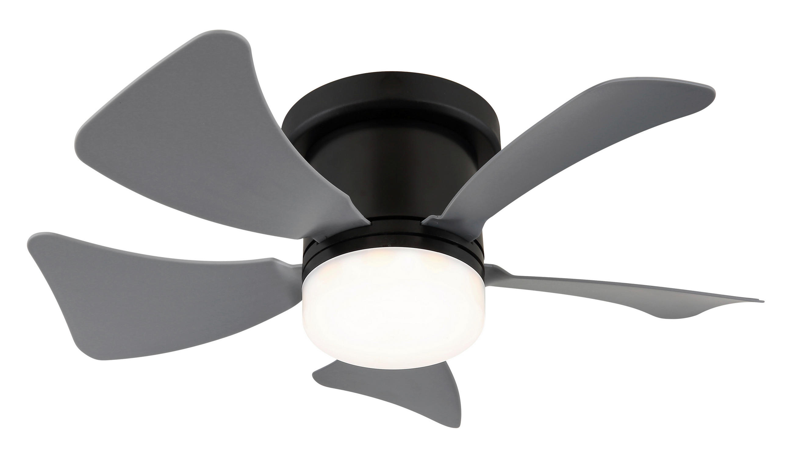 STROPNI VENTILATOR HINES //3000-6500 K// - siva/črna, Basics, kovina/umetna masa (40,6/13cm)